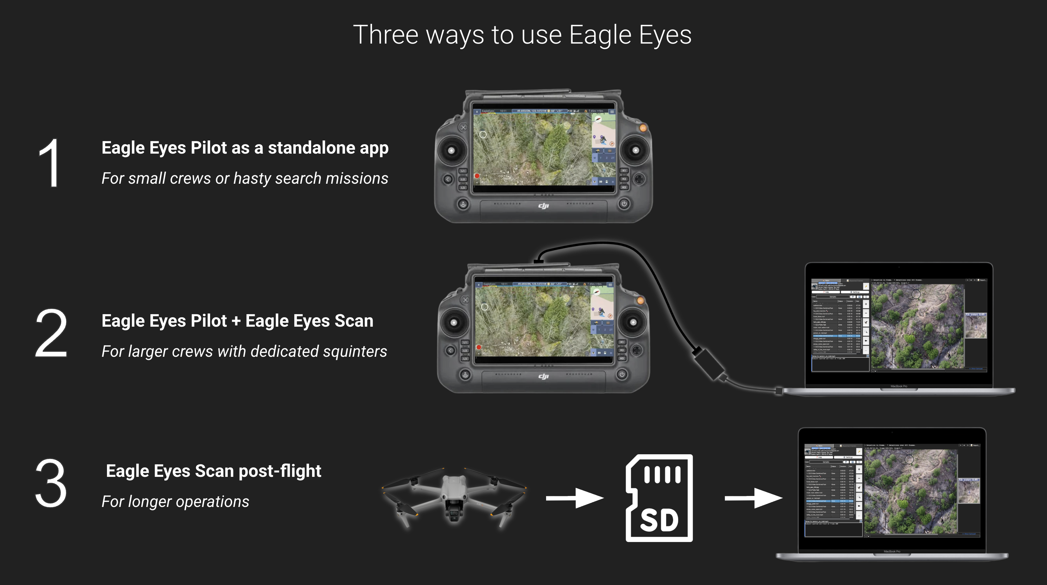 Three ways to use Eagle Eyes