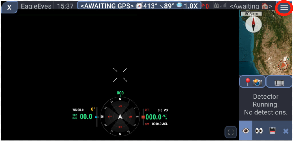 Three horizontal lines menu