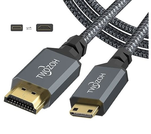 Mini-HDMI to HDMI cable